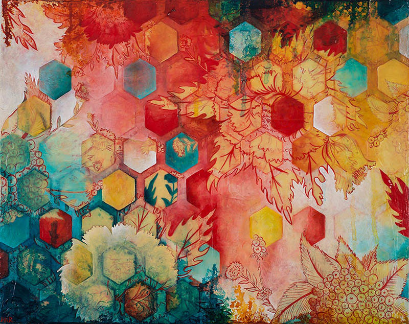 Hexagon Heat Wave by Heather Robinson 