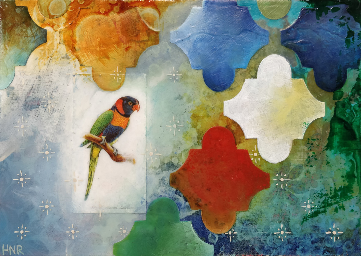 Red-Cheeked Lorikeet by Heather Robinson 