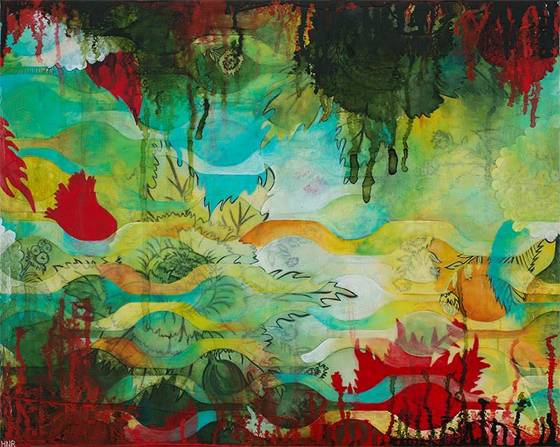 Waves Summer Forest by Heather Robinson 