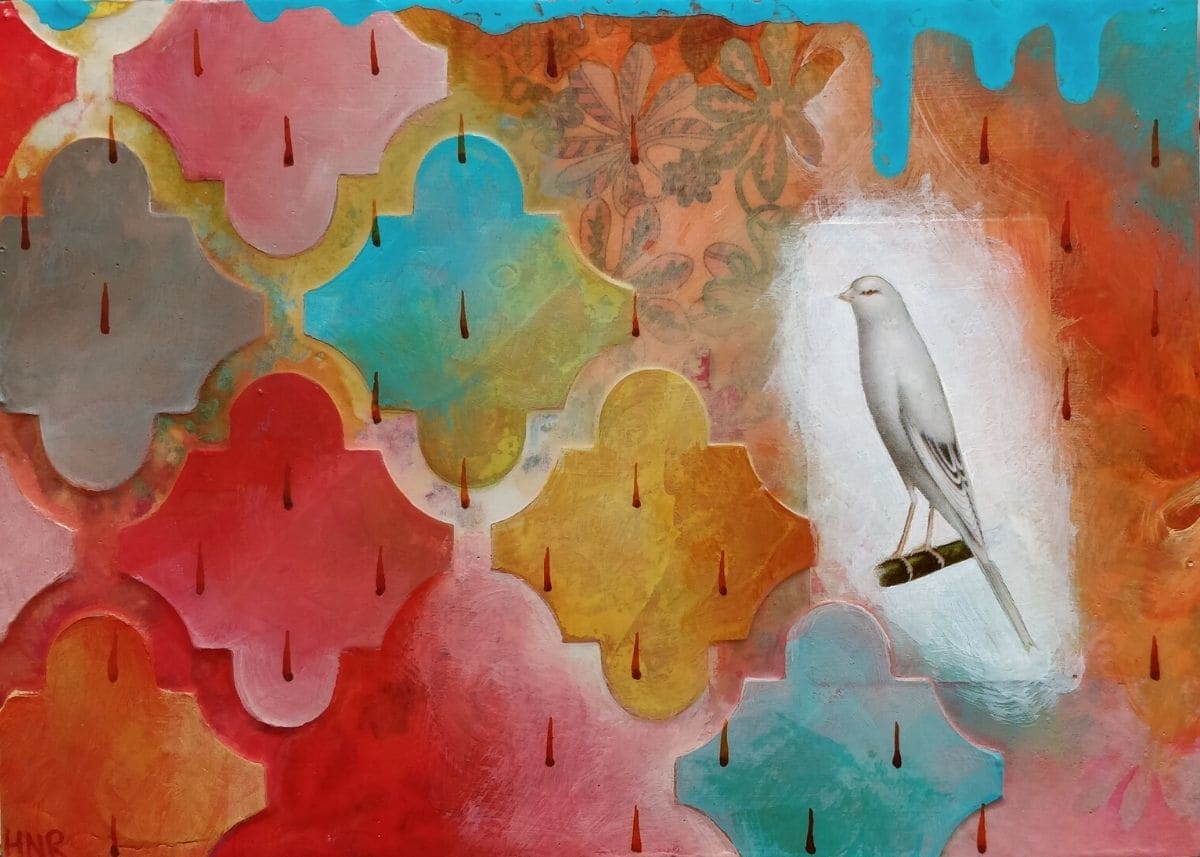 White Yorkshire Canary by Heather Robinson 