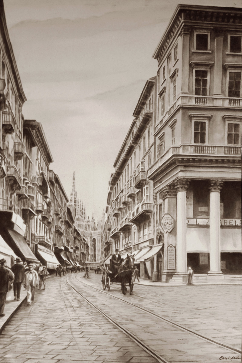 Corso Vittorio Emanuel 1900s by Carol L. Acedo 