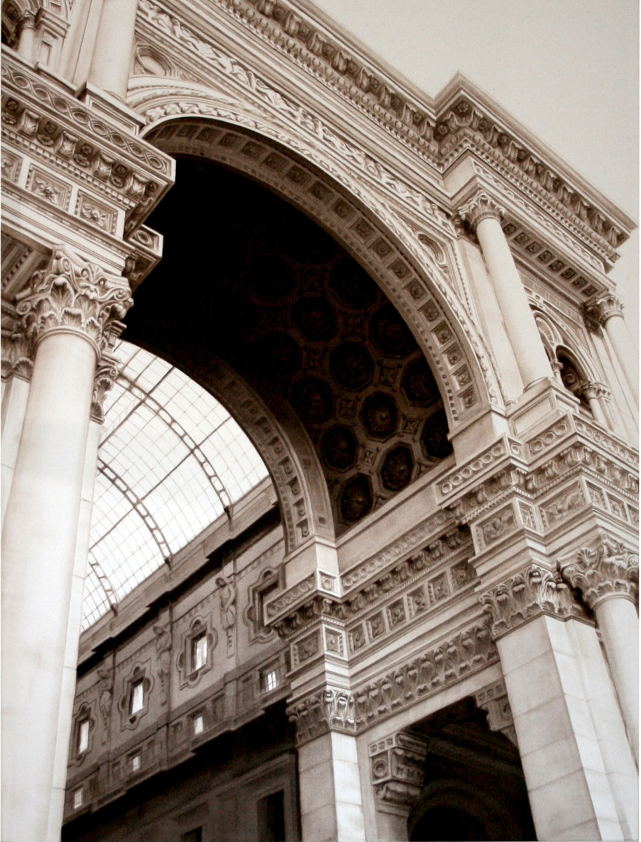 Arch of the Galleria Vittorio Emanuelle by Carol L. Acedo 