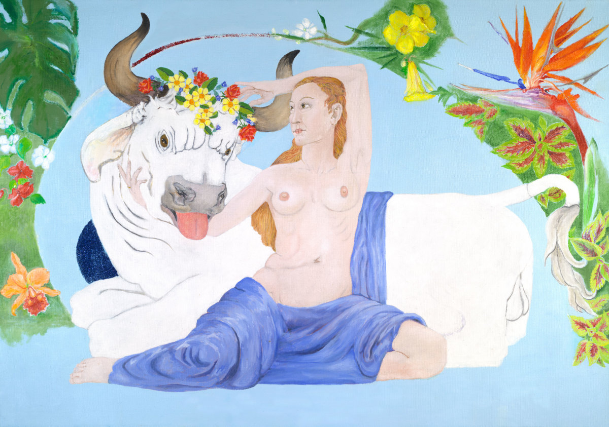 Europa and the Bull (Zeus) by Debi Slowey-Raguso  
