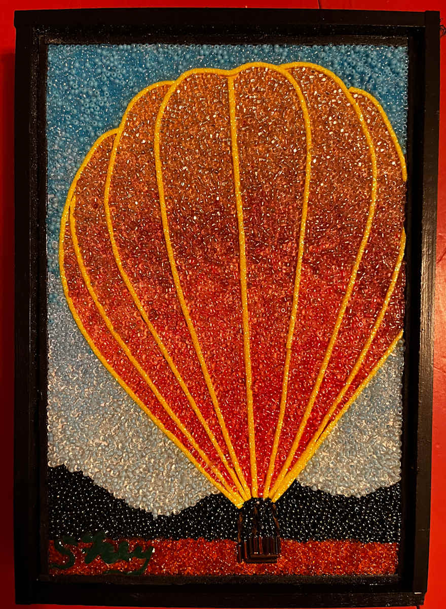 Balloon Explosion 80 9x6 block #71 by Sabrina Frey 