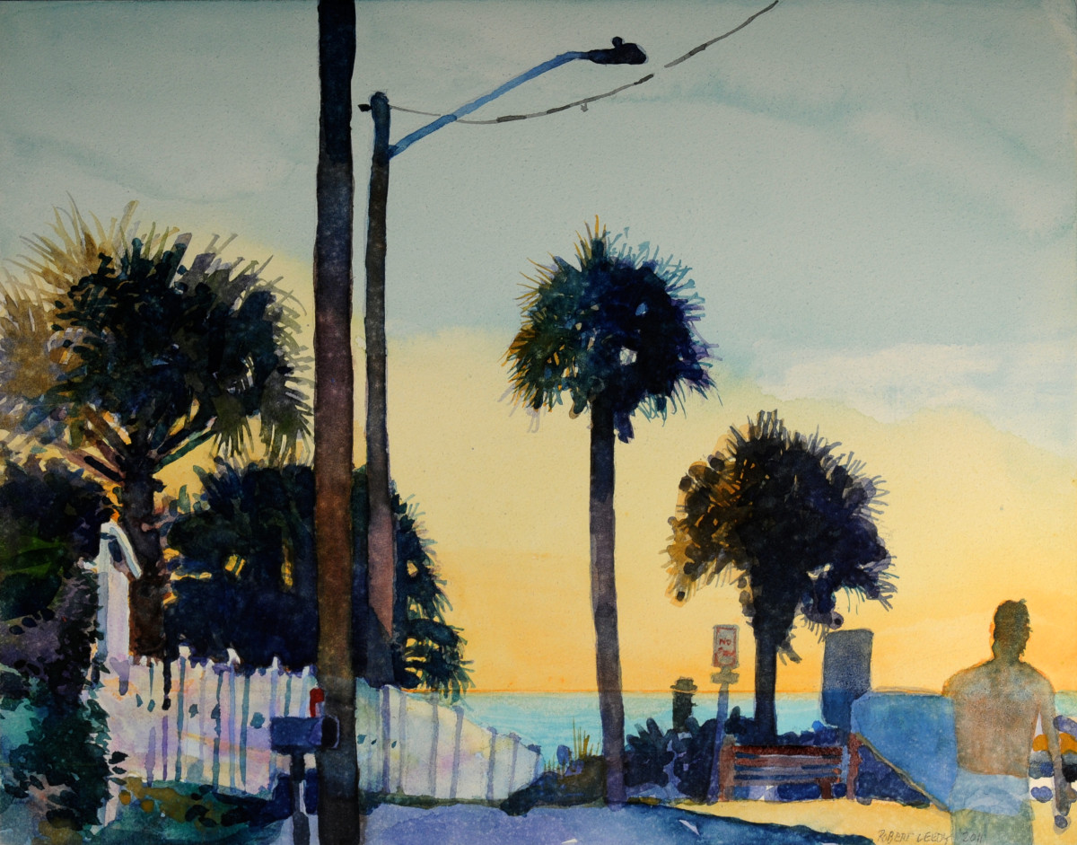 "11th Street Dawn" (from the "Beach Access" series) by Robert H. Leedy 