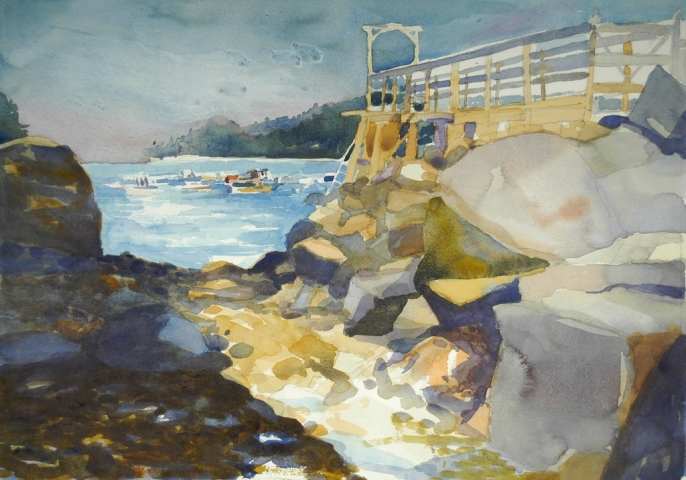 "Amy's Dock II" by Robert H. Leedy, Image 1.