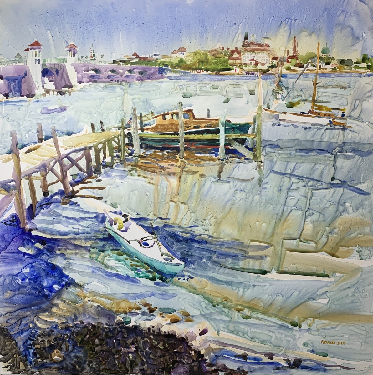 "Bayfront, St. Augustine" by Robert H. Leedy 