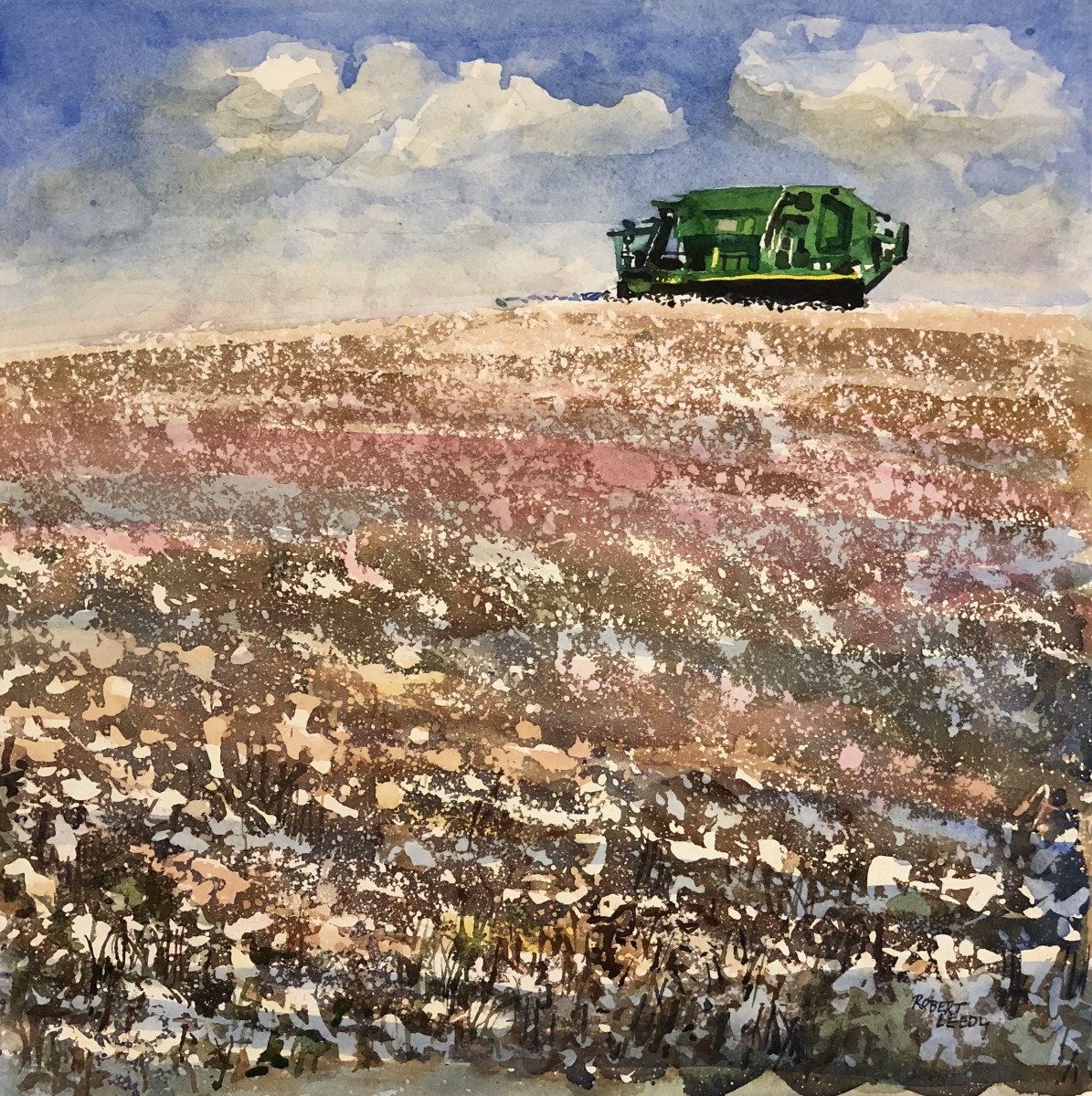 "Cotton Harvest, Boston, Georgia" by Robert H. Leedy 