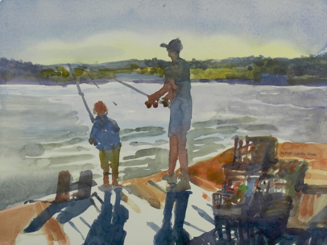 "The Fishing Lesson" by Robert H. Leedy, Image 2.