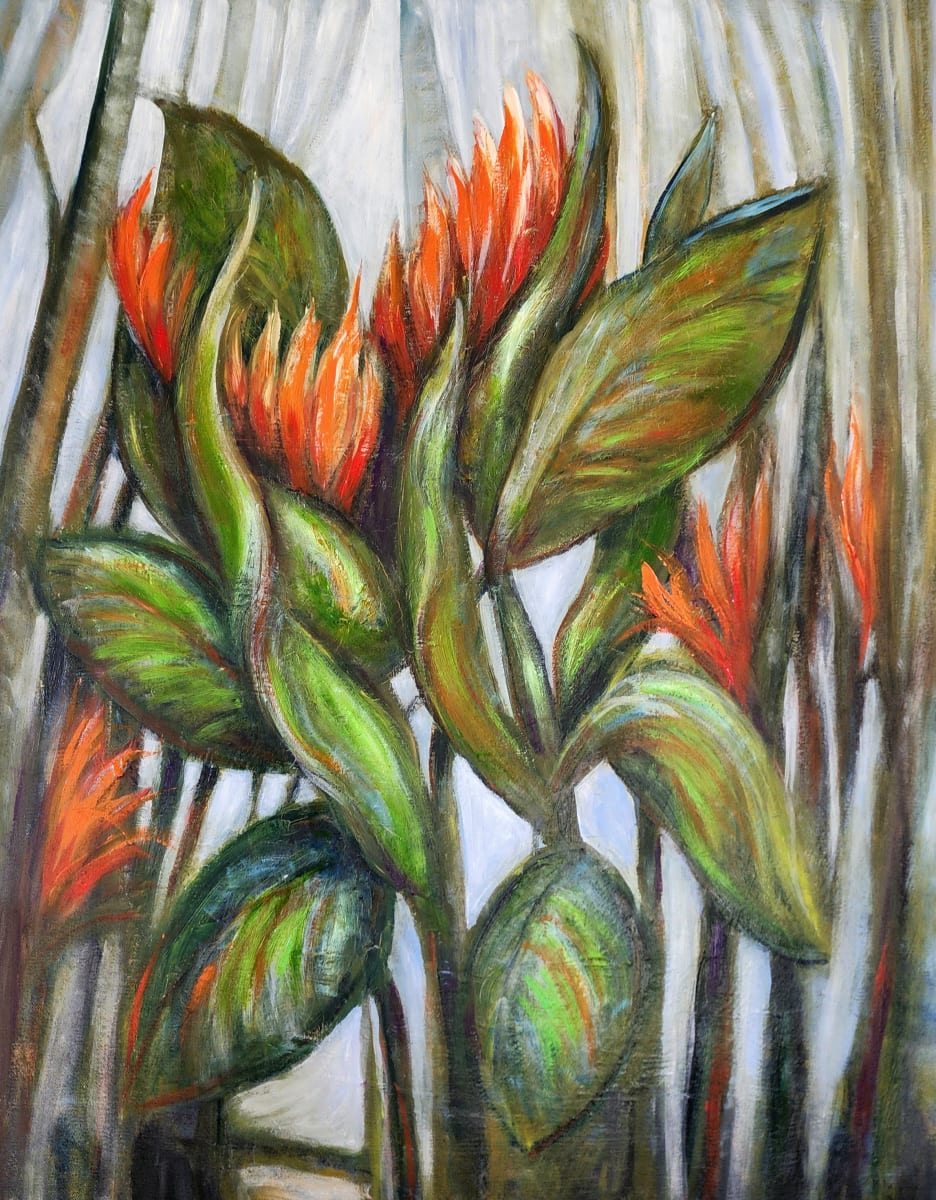 Bird of Paradise by Susan Bryant  Image: Botanical painting