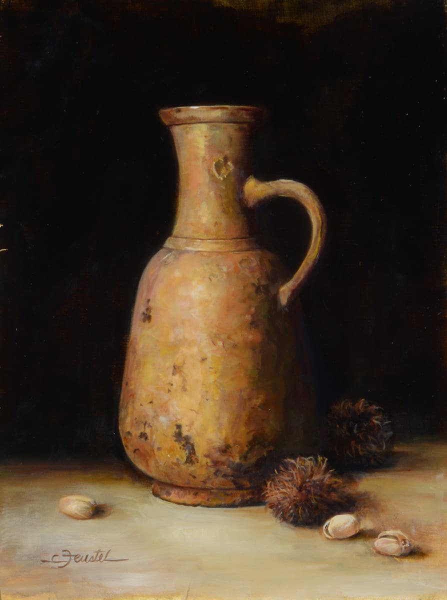 Old Jug and Rambutans by Cynthia Feustel 