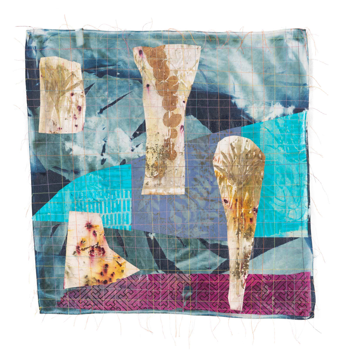 Abstract Cloth Collage 10 by Hollie Heller 