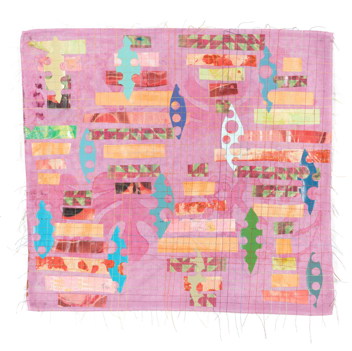 Abstract Cloth Collage 11 by Hollie Heller 