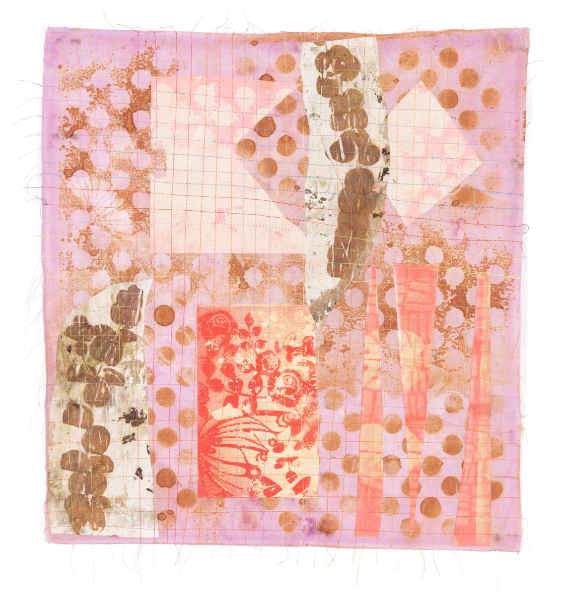 Abstract Cloth Collage 14 by Hollie Heller 