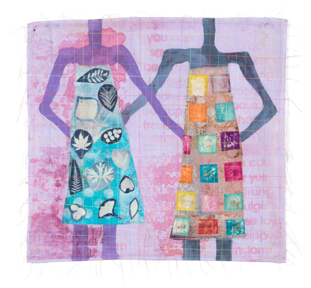 Figurative Cloth Collage 1 by Hollie Heller 