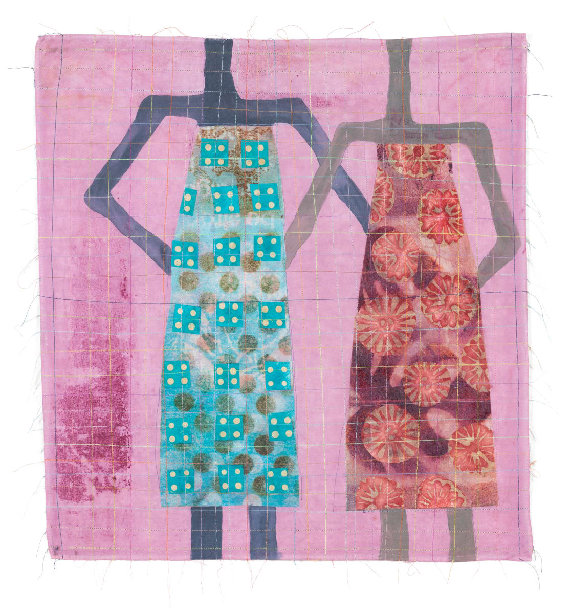 Figurative Cloth Collage 4 by Hollie Heller 