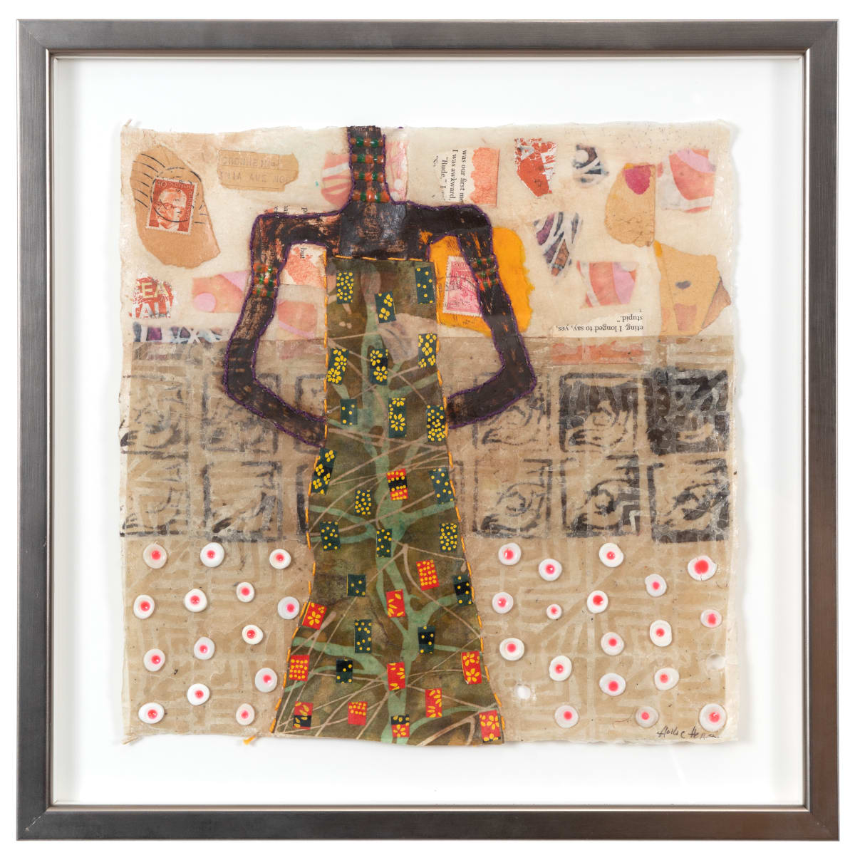 Pattern Wall I (Embellished Figure 24) by Hollie Heller 