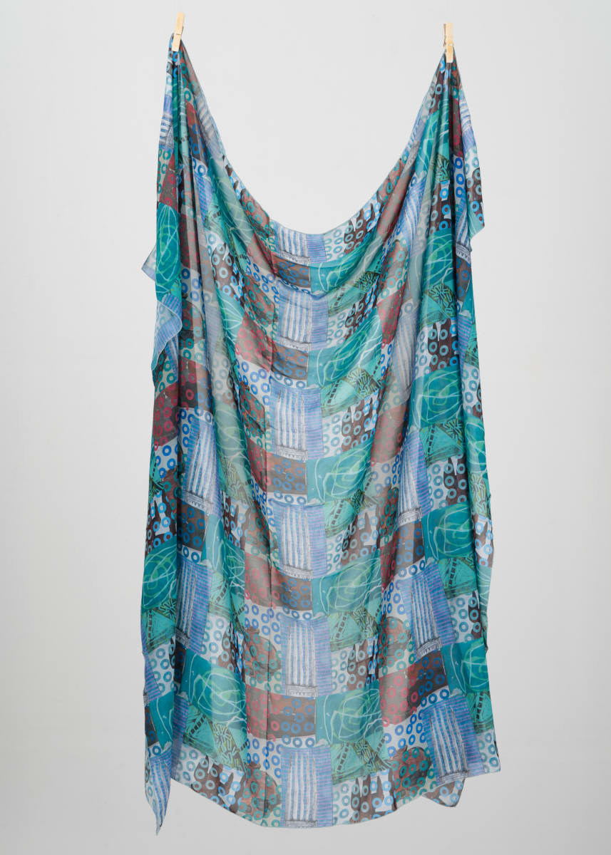 Sarong (Blue Green) by Hollie Heller 