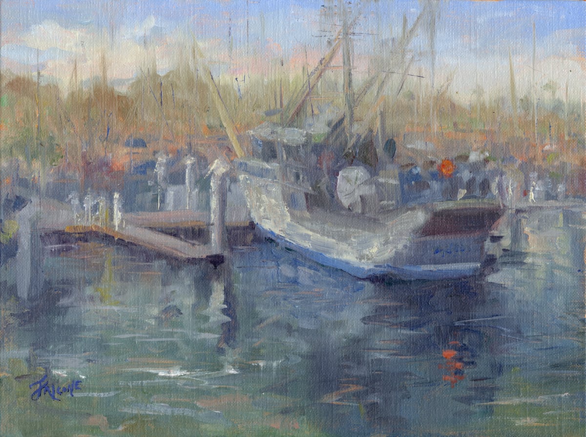 Symphony of the Harbor by Jessica Falcone  Image: ©Jessica Falcone, "Symphony of the Harbor", Oil on Canvas, 9" X 12"