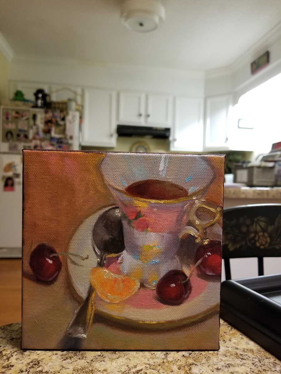 Tea with Fruit by Donna Pate 