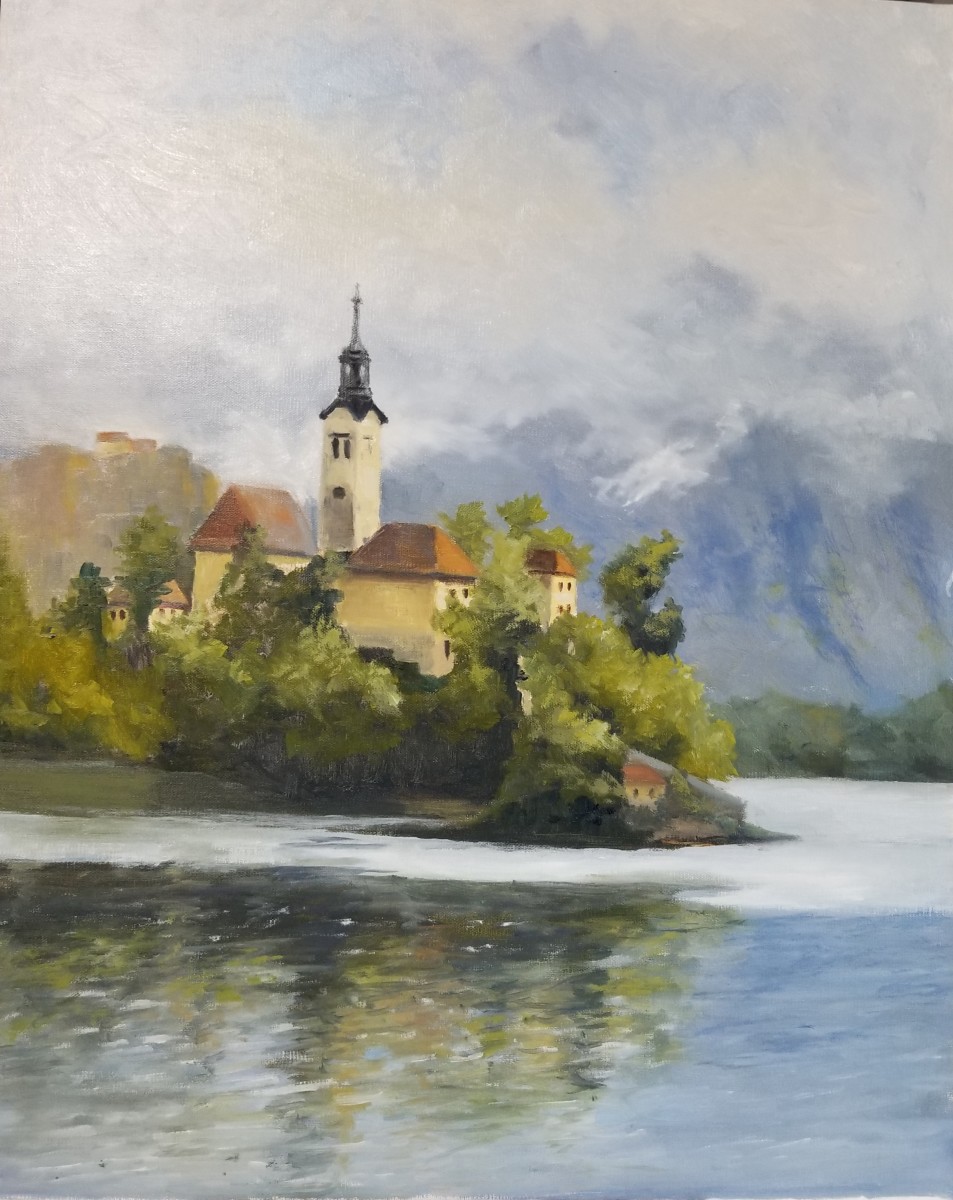 Lake Bled Slovenia by Donna Pate 