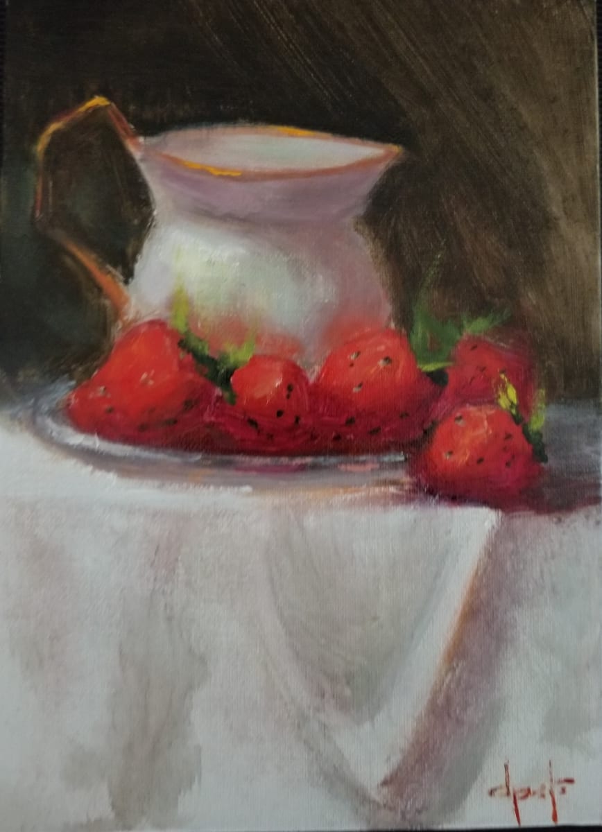 Strawberries and Cream by Donna Pate 