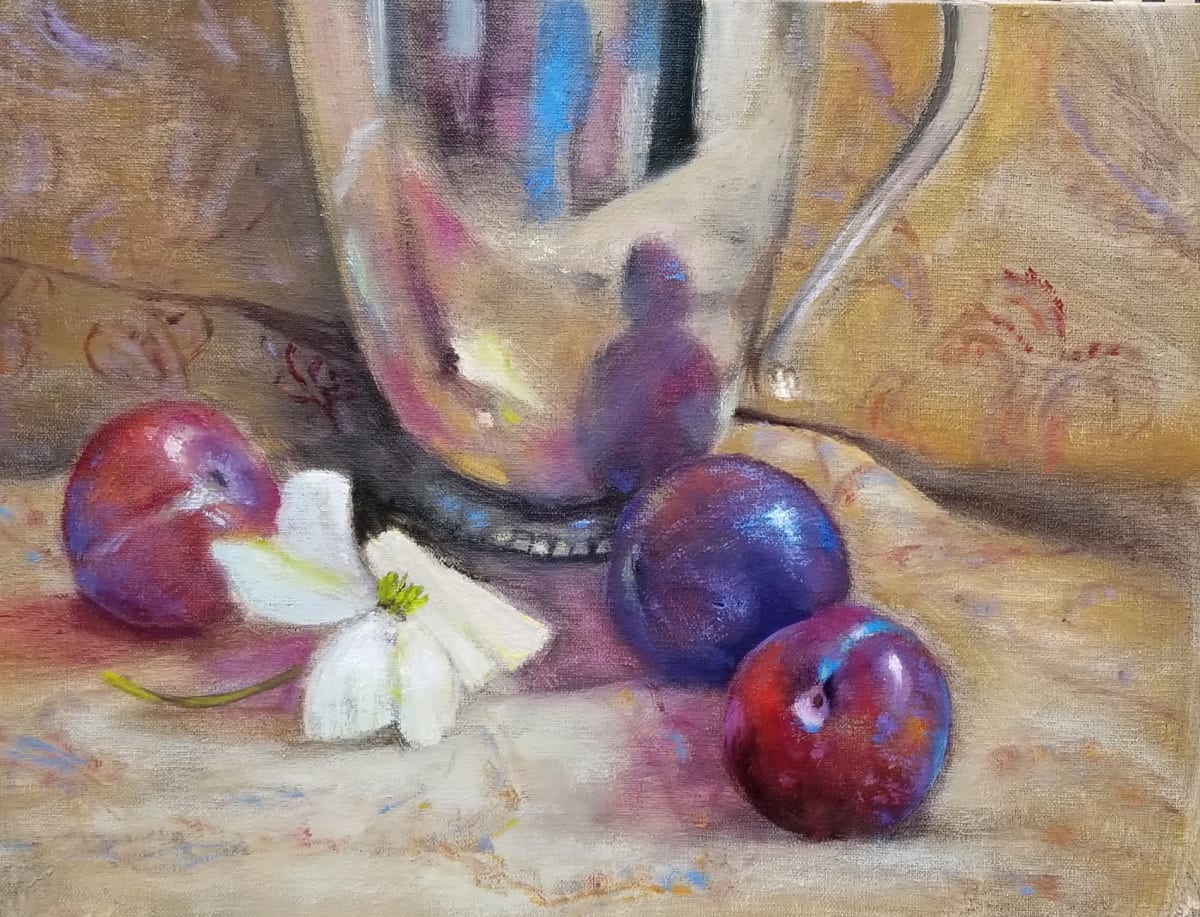 Plums and Silver by Donna Pate 