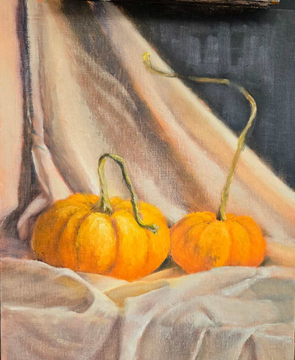 A Pair of Pumpkins by Donna Pate 