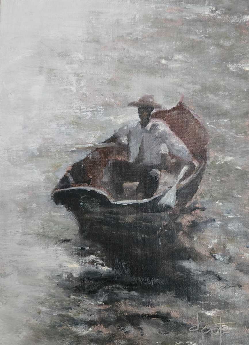 Evening Twilight, after Anders Zorn by Donna Pate 