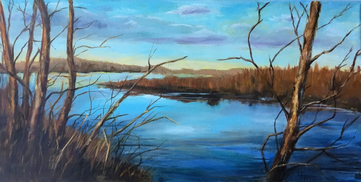 Late Fall on the Susquehanna by Lina Ferrara 