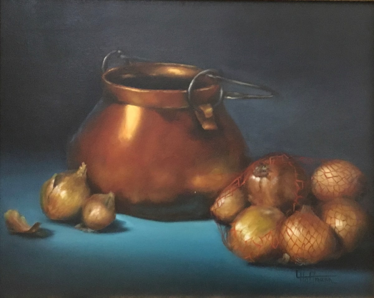Copper and Onions by Lina Ferrara 