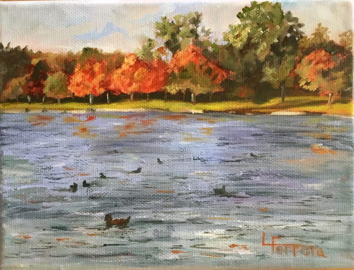 Autumn on Children’s Lake by Lina Ferrara 