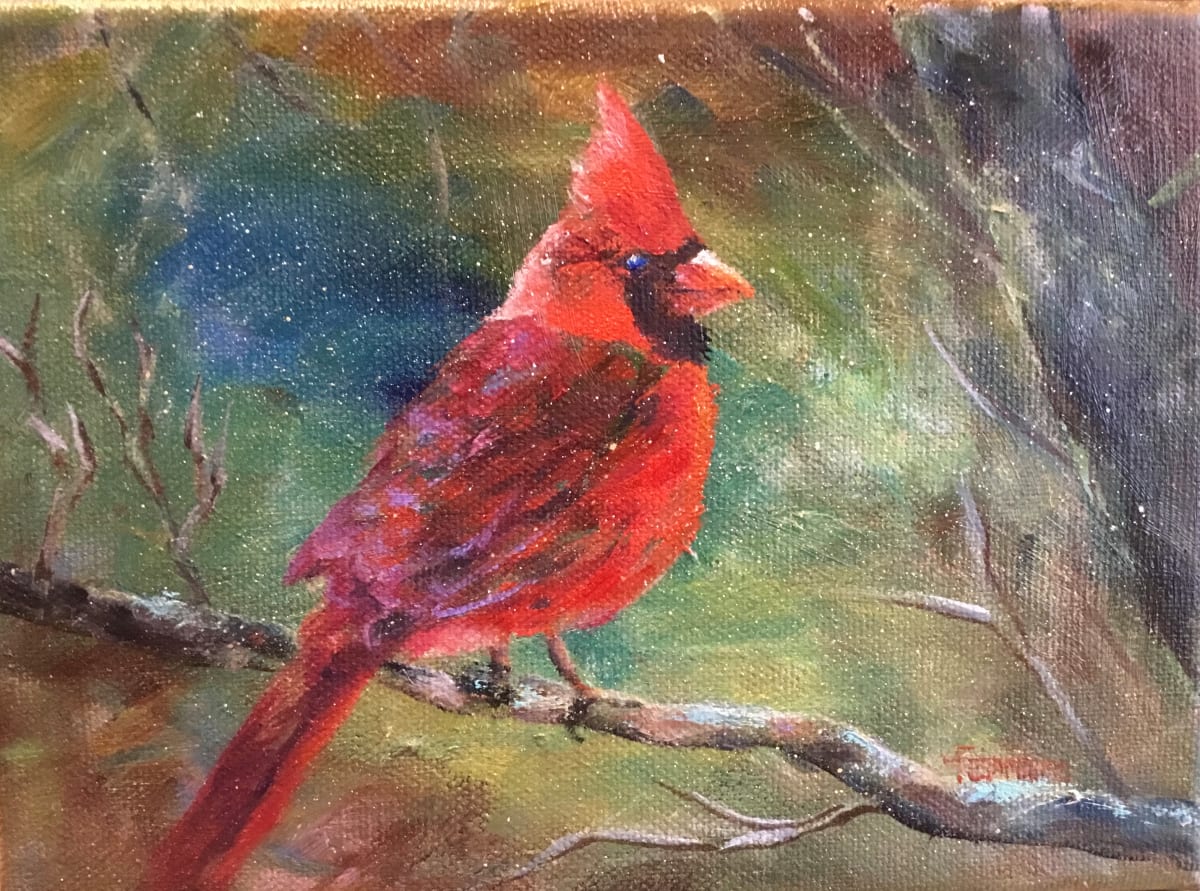 Red Bird by Lina Ferrara 