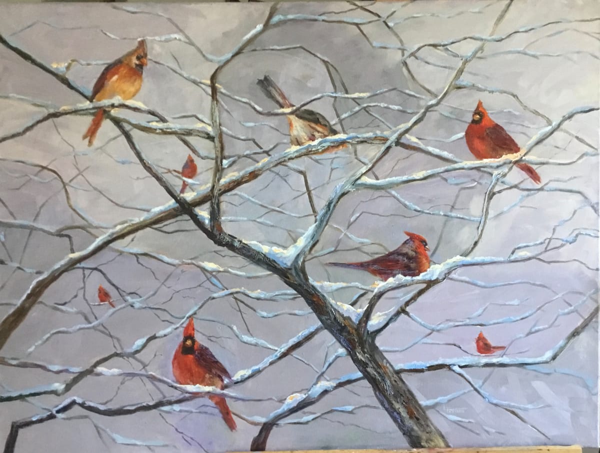 Winter Gathering by Lina Ferrara 