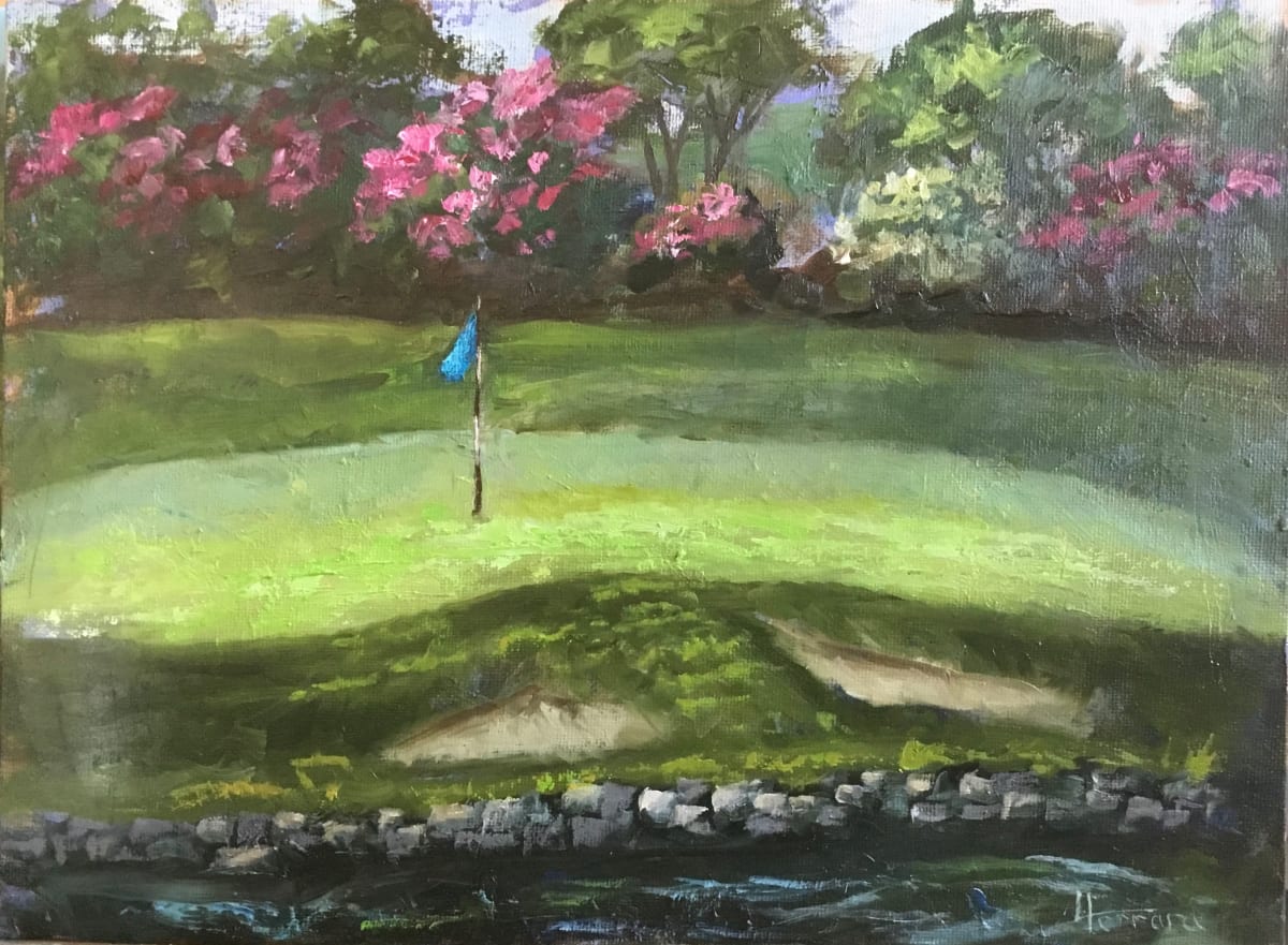 Morning Dew on the Green by Lina Ferrara 