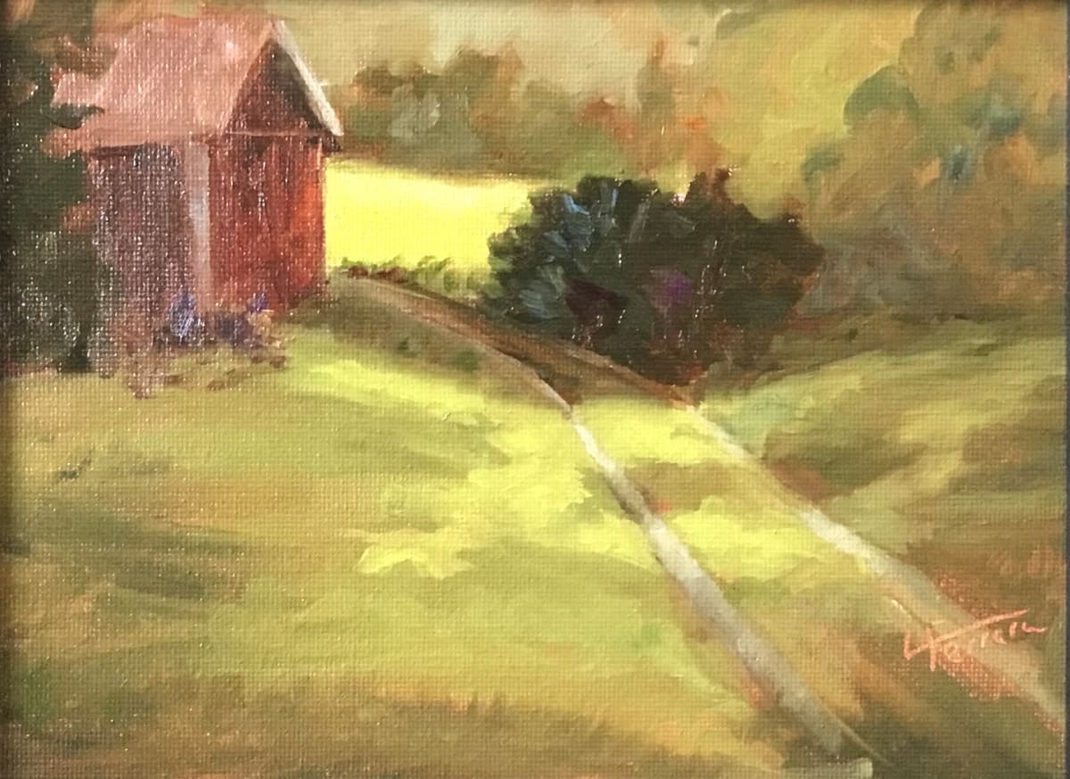 Wandering Down the Farm Lane by Lina Ferrara 
