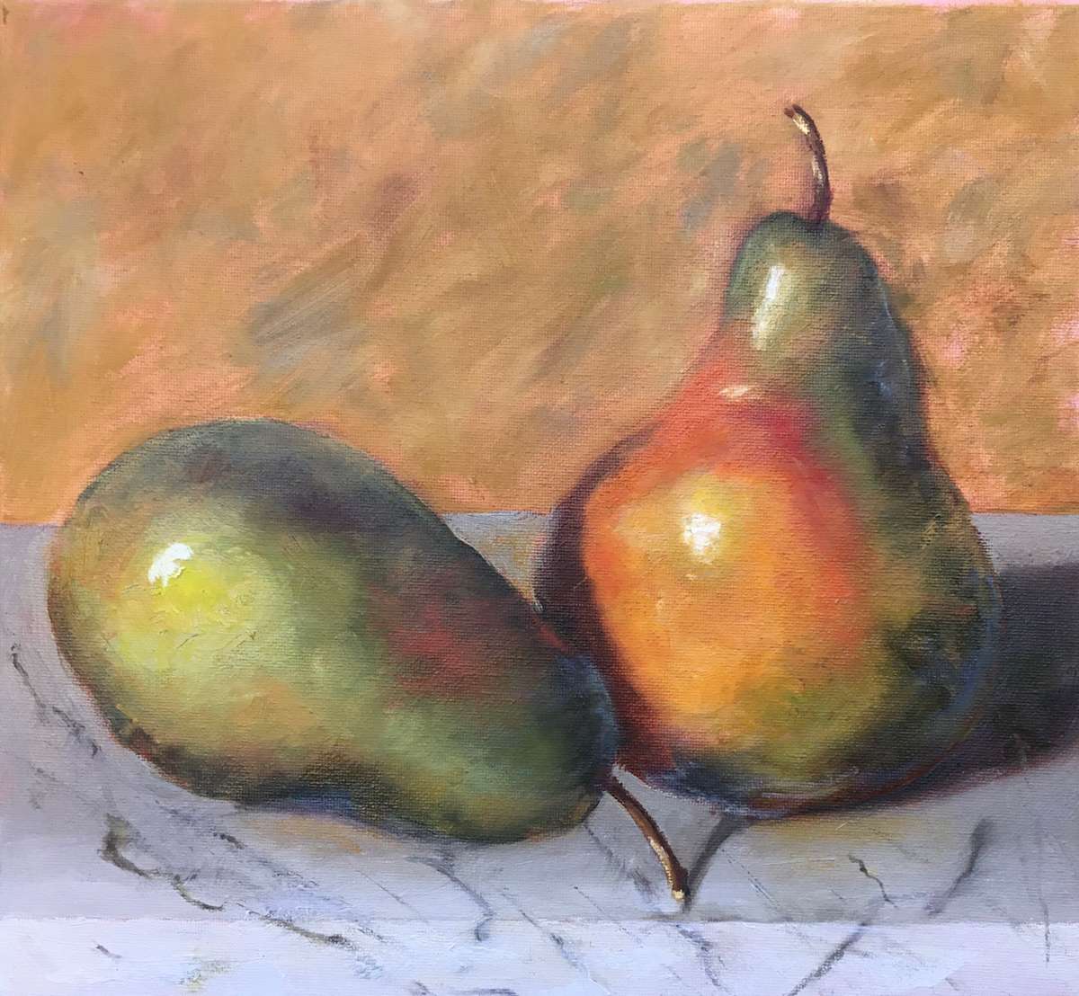 Two Pears by Lina Ferrara 