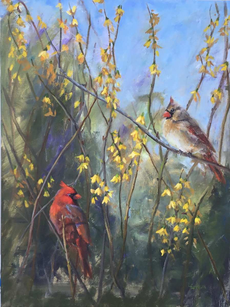 Duet in Crimson and Gold by Lina Ferrara, Image 12.