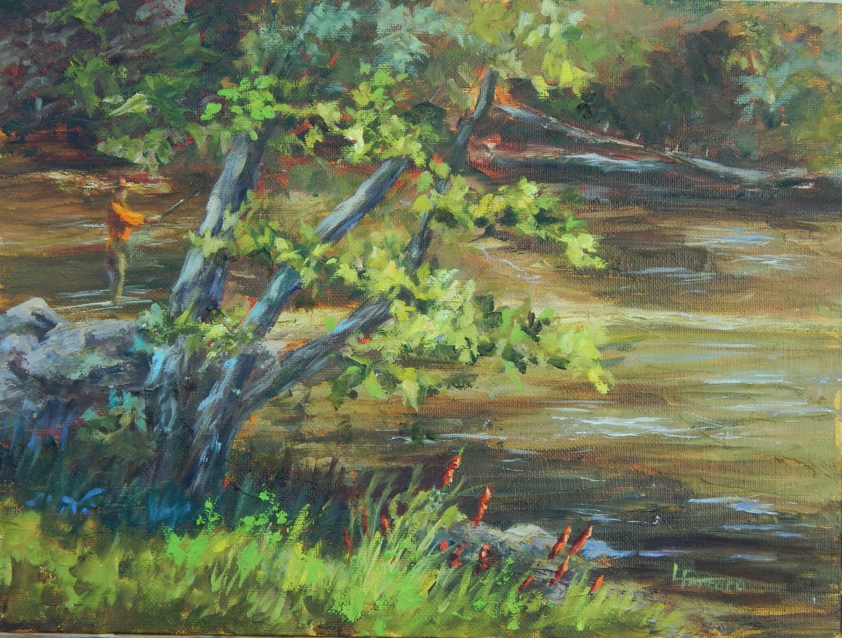 Summer Fishing by Lina Ferrara 