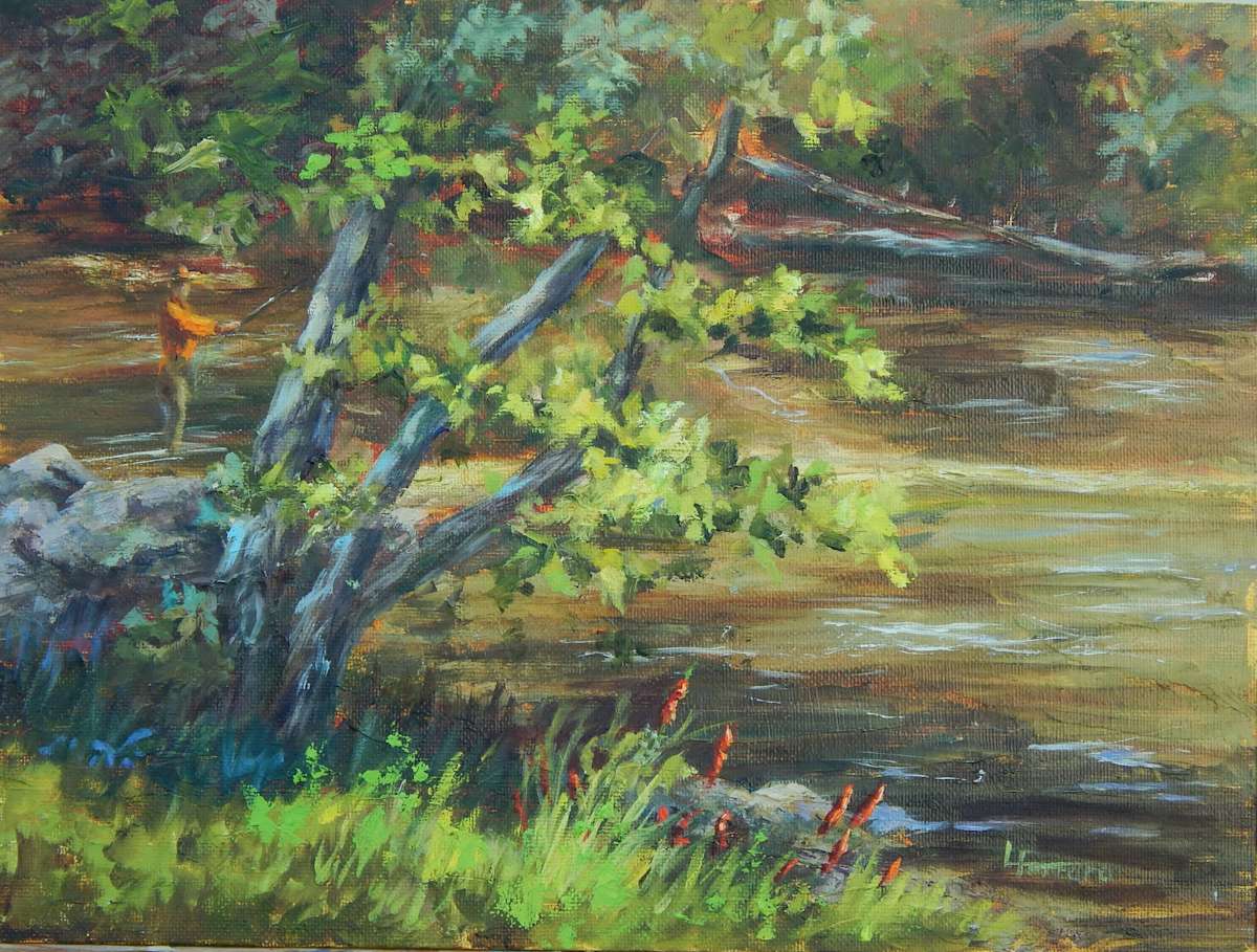 Summer Fishing by Lina Ferrara, Image 1.
