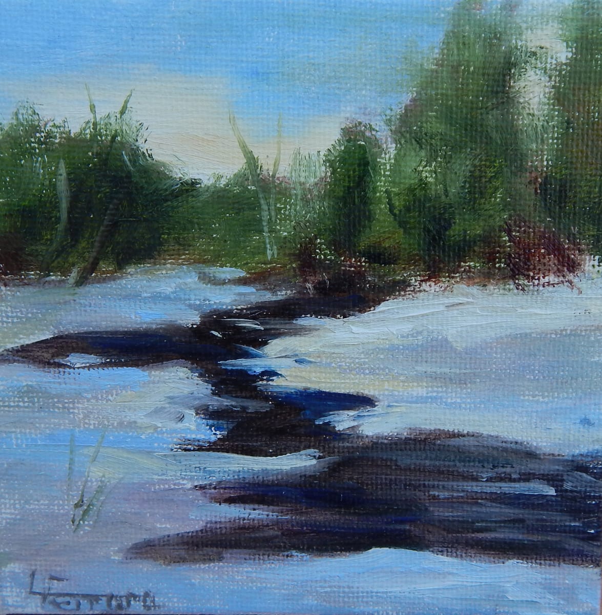 Tranquil Waters 1 by Lina Ferrara 