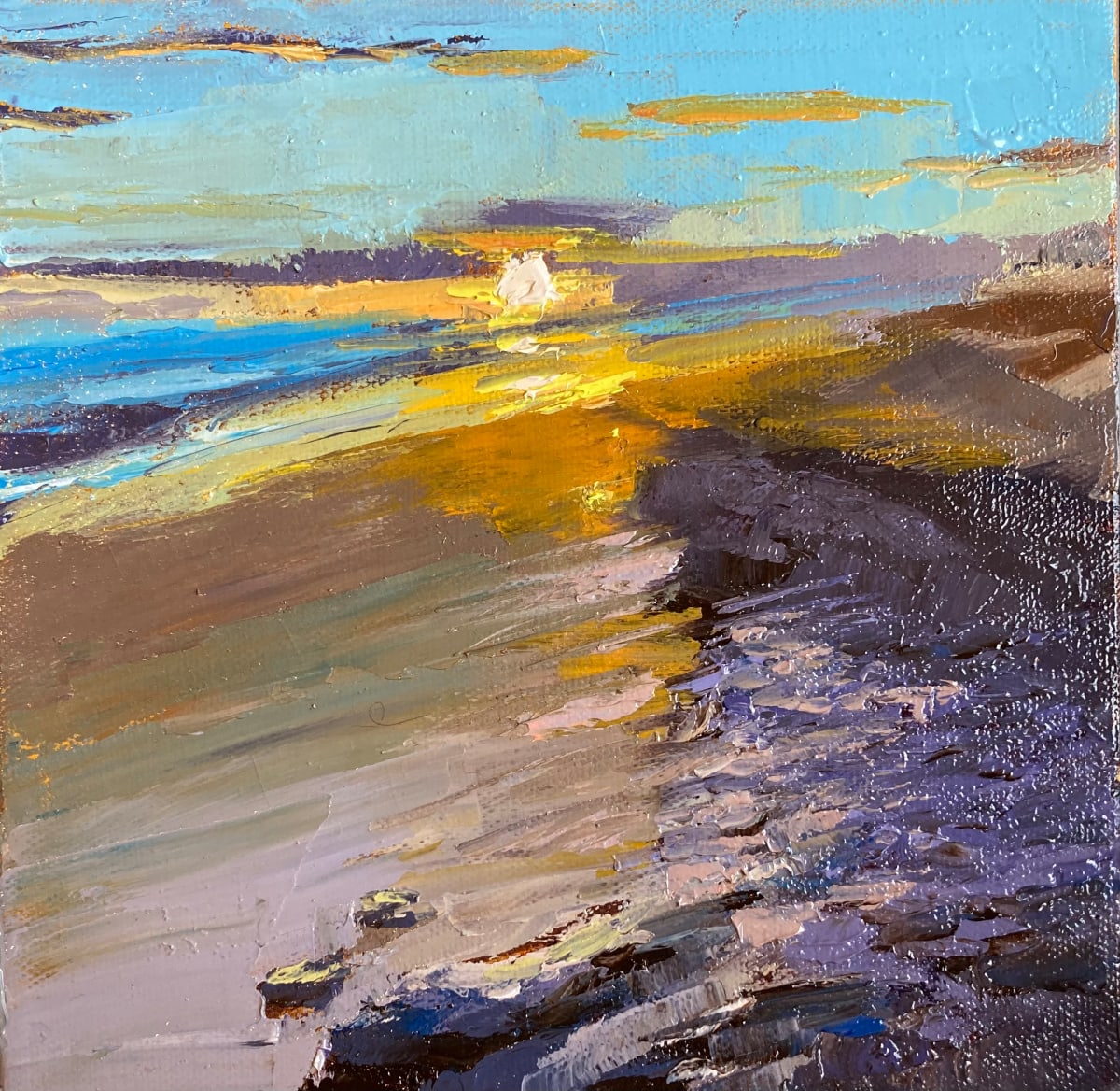 Sunset on Golden Sand 