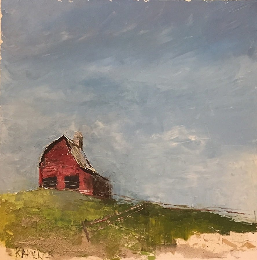 #5 in the Series "Finding Your Homestead" by Mary Kamerer Impressionist Painting 