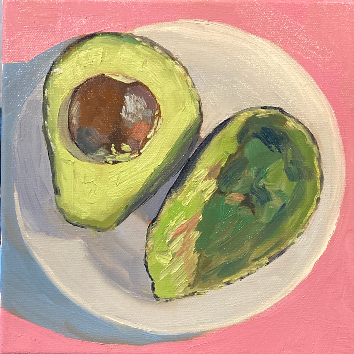 Avocado on Pink 