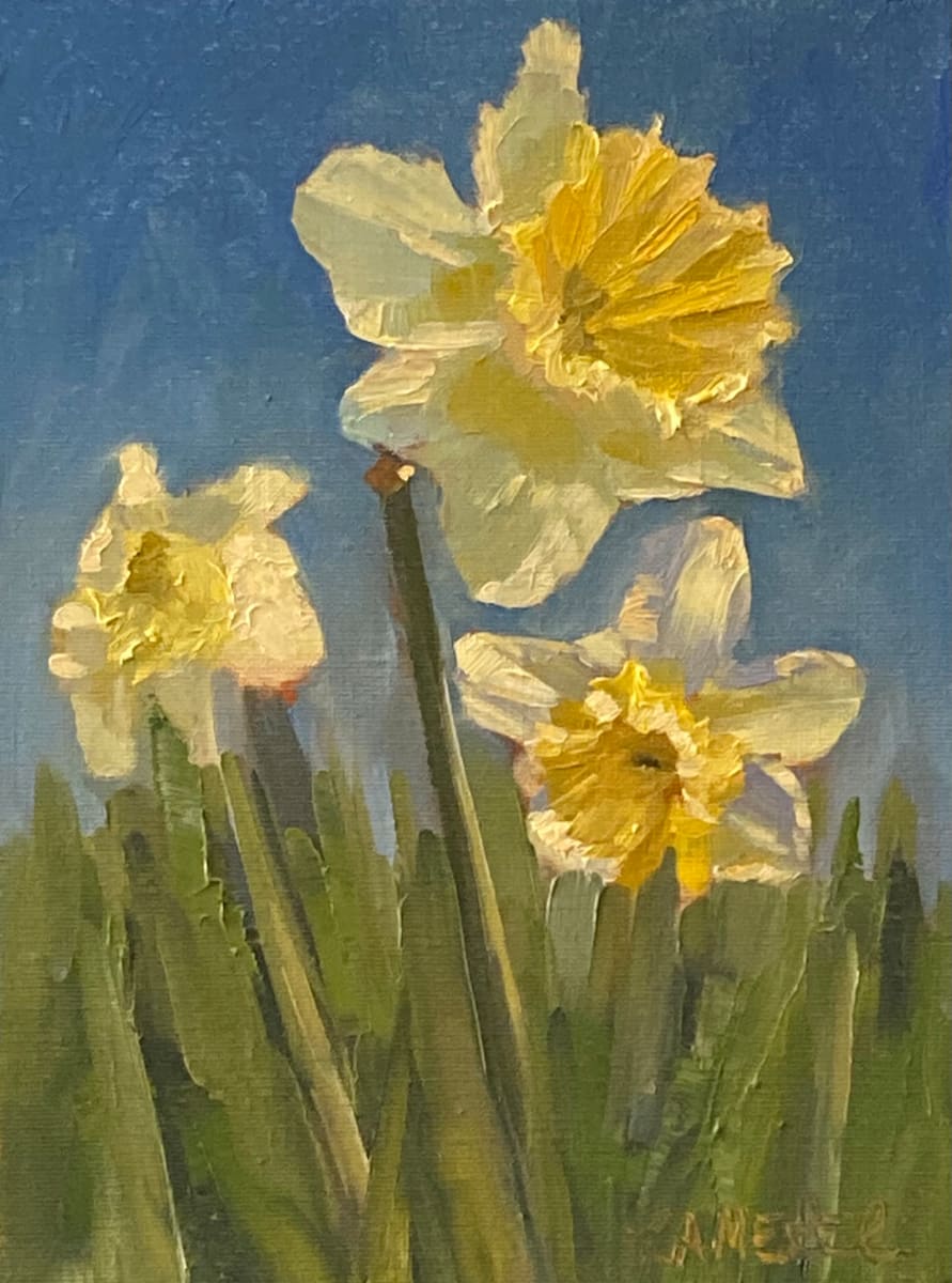 daffodil painting