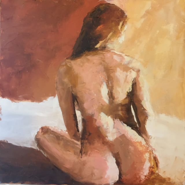 Bathing in the Light by Mary Kamerer Impressionist Painting 