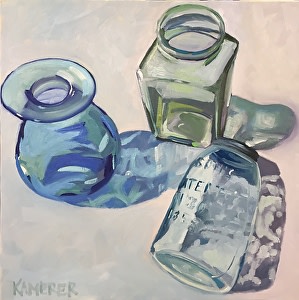 Bottled Up by Mary Kamerer Impressionist Painting 