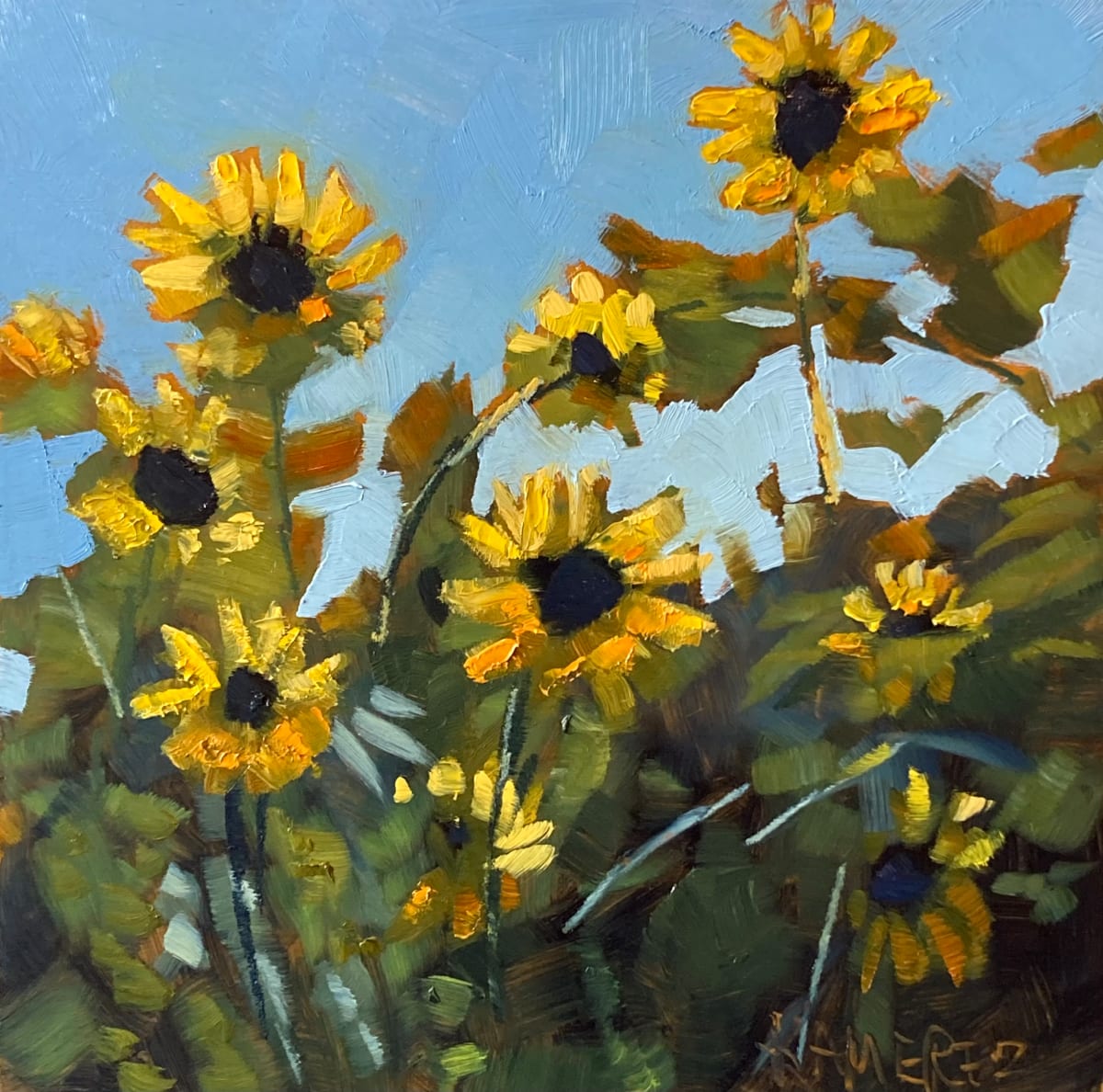 Reach for the Sky by Mary Kamerer Impressionist Painting 