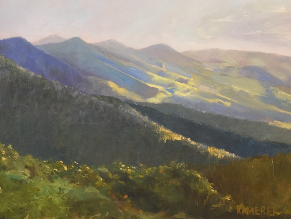 Light on the Blue Ridge by Mary Kamerer Impressionist Painting 