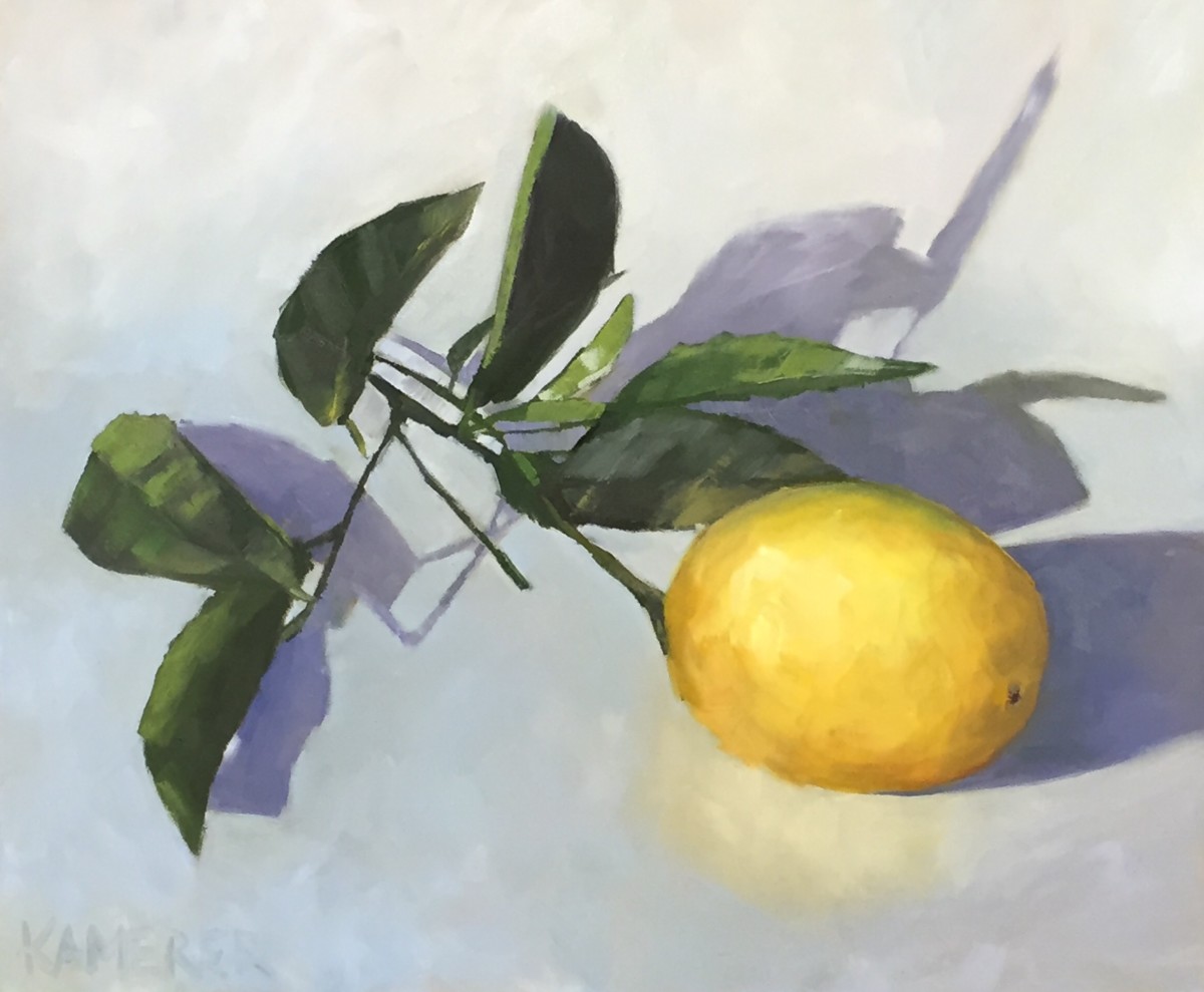 Lemon Branch by Mary Kamerer Impressionist Painting 